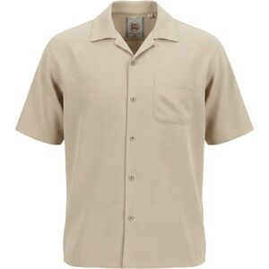 Tommy Bahama Mens M Silk Camp Shirt Cream‎ MLB Spring Training 2011 Baseball